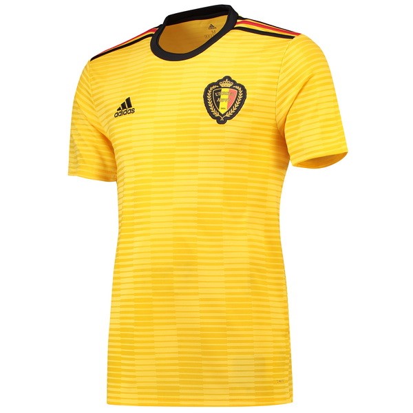 Thailande Maillot Football Belgique Exterieur 2018 Jaune